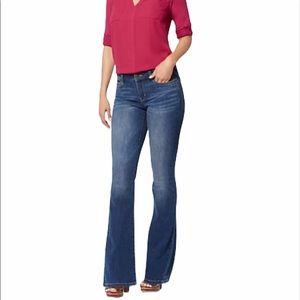 Gap 1969 Long & Lean Boot Cut Jeans Size 26/2 Dark Wash Stretch Denim Y2K